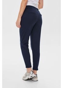 Stoffhose Freequent "FQNANNI-ANKLE-PA", Herren, Gr. S, N-Gr, blau (salute), Web, Obermaterial: 73% Polyester, 24% Viskose, 3% Elasthan, unifarben, bequem 7/8-L&auml;nge, Hosen Stoffhose, Sommerhose - kn&ouml;chell&auml;nge und mit 2-Knopf-Verschluss