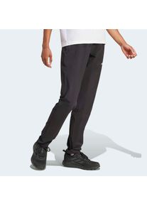 Outdoorhose adidas terrex "W MT ESS PANTS", Damen, Gr. L, N-Gr, schwarz, Obermaterial: 87% Polyester, 13% Elasthan, Hosen Outdoorhose
