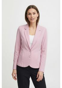 Kurzblazer Freequent "FQNANNI-JA", Damen, Gr. S (36), gr&uuml;n (lila sachet), Web, Obermaterial: 73% Polyester, 24% Viskose, 3% Elasthan, unifarben, schmal taillenlang, tiefer V-Ausschnitt, runde 3-Knopf-Manschette mit Kn&ouml;pfen, Blazer Kurzblazer, mit Knopfverschluss