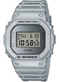 Chronograph Casio G-SHOCK, silber (silberfarben, hellgrau), Armbanduhren, Damen, Chronograph, Quarzuhr,Armbanduhr,Herrenuhr,digital, bis 20bar wasserd. Resinarmband