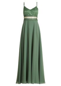 Abendkleid Vera Mont "Abendkleid mit Spitze", Damen, Gr. 34, EURO, gr&uuml;n (light aventurine), Obermaterial: 100% Polyester PES., Kleider Abendkleid