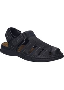 Sandale Josef Seibel "Max 92, schwarz", Herren, Gr. 41, schwarz, Obermaterial: 100% Rindsleder Leather cow., Schuhe Sandale
