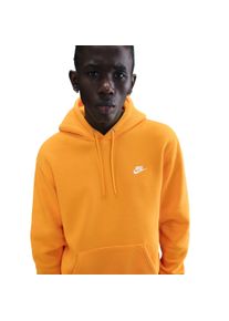 Kapuzensweatshirt Nike Sportswear "M NK CLUB BB PO HOODIE", Herren, Gr. XL, university gold, university gold, wei&szlig;, Jersey, Obermaterial: 80% Baumwolle, 20% Polyester, normal, Rundhals, Sweatshirts Kapuzensweatshirt, mit K&auml;ngurutasche, mit angesetztem B&uuml;ndchen, ohne Verschluss