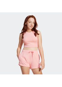 Tanktop adidas originals "RIB TANK TOP", M&auml;dchen, Gr. 170, pink (semi pink spark), Obermaterial: 46% Baumwolle, 45% Viskose, 9% Elasthan, Tops Tanktop, f&uuml;r Kinder und Teens, schmale Passform, ohne Verschluss