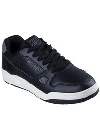Sneaker Skechers "Harry Kane - Off Pitch Collection: Koopa - Harry Kane Court", Herren, Gr. 48,5, schwarz (schwarz, grau), Leder, Schuhe Sneaker, Retro Sneaker signiert vom weltbekannten Fu&szlig;ballstar Harry Kane