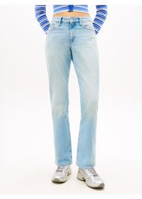 Slim-fit-Jeans Tommy Jeans "MR SLIM", Damen, Gr. 29, L&auml;nge 30, denim light, Denim/Jeans, Obermaterial: 99% Baumwolle, 1% Elasthan, unifarben, slim fit lang, Jeans Slim-fit-Jeans, Mid Rise, 5-Pocket-Style