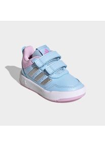 Sneaker adidas Sportswear "TENSAUR SPORT 3.0 KIDS", M&auml;dchen, Gr. 25, clear sky, silber metallic, bliss lila, Synthetik, Textil, Schuhe Sneaker, f&uuml;r Kinder, mit Klettverschluss
