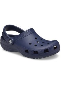 Clog Crocs "Classic Clog K", M&auml;dchen, Gr. 27, blau (navy), Croslite&trade;, unifarben, Schuhe Clog, Hausschuh, Schlappen, Strandschuh, Sandale mit Fersenriemen