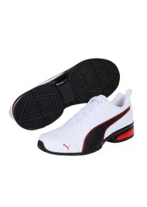 Sneaker Puma "LEADER VT SL", Damen, Gr. 46, Puma wei&szlig;, Puma schwarz, flame scarlet, Synthetik, Schuhe Sneaker, mit SOFTFOAM+ D&auml;mpfung, EVA-Sohle, mit Schn&uuml;rverschluss