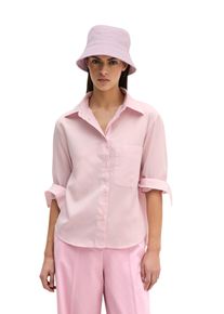 Marc O'Polo Langarmbluse MARC O'POLO, Damen, Gr. 44, dried rose, Web, Obermaterial: 100% Baumwolle, relaxed fit normal, Blusen Langarmbluse, relaxed fit cropped aus Baumwoll-Satin