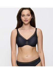 Minimizer-BH Triumph "Infinite Sensation W01", Damen, Gr. 85, Cup F, schwarz, Mesh, Obermaterial: 78% Polyamid, 22% Elasthan (LYCRA), BHs Minimizer-BH, Verkleinert optisch um eine K&ouml;rbchengr&ouml;&szlig;e, formende Cups ohne Einlagen