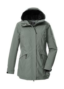 Parka Killtec "KOW 19 WMN PRK", Damen, Gr. 36, graugr&uuml;n, Obermaterial: 100% Polyester;Futter: 100% Polyester;F&uuml;llung: 100% Polyester, Jacken Parka, Wasserdichter, atmungsaktiver Damenparka mit verstellbarer Kapuze