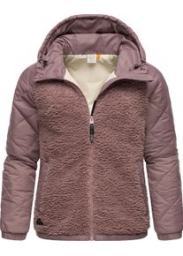 Kapuzensweatjacke Ragwear "Outdoorjacke Leeloo", Damen, Gr. S, rosa (mauve), Obermaterial: 100% Polyester PES. Futter: 100% Polyester PES., Sweatjacken Kapuzensweatjacke
