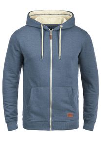 Kapuzensweatjacke Blend "Kapuzensweatjacke BHHulker", Herren, Gr. S, blau (ensign blau), Obermaterial: 60% Baumwolle CO. 40% Polyester PES., Sweatjacken Kapuzensweatjacke