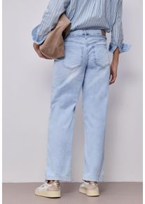 Loose-fit-Jeans Street One "Style Emee", Damen, Gr. 33, L&auml;nge 30, ultra bleached wash, Denim/Jeans, Obermaterial: 98% Baumwolle, 2% Elasthan, unifarben, loose fit lang, Jeans Loose-fit-Jeans, mit Taschen