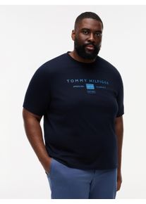 Tommy Hilfiger Big & Tall T-Shirt "BT-BRAND LOVE MONO STACK", Damen, Gr. 3XL, desert sky, Single Jersey, Obermaterial: 100% Baumwolle, TOMMY HILFIGER BIG & TALL, regular fit normal, Rundhals, Shirts T-Shirt, Gro&szlig;e Gr&ouml;&szlig;en, aus Jersey mit Logo, normale Passform