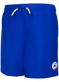Badehose Converse, Jungen, Gr. 134/140, N-Gr, blau (royalblau), Popeline, Polyester, bestickt, unifarben, Badehosen Badehose, f&uuml;r Kinder und Jugendliche, sportlicher Schnitt, Badge-Applikation