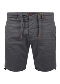 Leinenhose INDICODE "Leinenhose IDMoses", Herren, Gr. XXXL, N-Gr, grau (iron), Obermaterial: 55% Leinen LI. 45% Baumwolle CO., regular fit kurz, Hosen Leinenhose