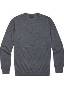 Rundhalspullover MARVELIS, Damen, Gr. S, anthrazit, Strick, Obermaterial: 100% Schurwolle, regular fit normal, Rundhals, Rippb&uuml;ndchen, Pullover Rundhalspullover