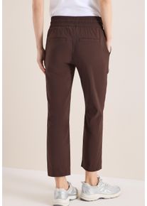 Jerseyhose Cecil "Style Tracey", Damen, Gr. XXL (46), L&auml;nge 26, braun cacao, Web, Obermaterial: 66% Baumwolle, 30% Polyester, 4% Elasthan, unifarben, regular fit kn&ouml;chelfrei, Hosen Jerseyhose, mit elastischem Bund
