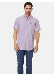 Kurzarmhemd Babista "Kurzarmhemd LENDIR", Herren, Gr. XXL, weit, wei&szlig; (rot gestreift), Obermaterial: 100% Baumwolle CO., Hemden Kurzarmhemd