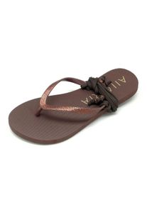 Zehentrenner AILORIA "Zehensandalen PAMPELONNE", Damen, Gr. 39, braun, Obermaterial: 100% PVC PVC., Schuhe Zehentrenner