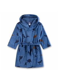 Bademantel Sanetta "Bademantel" Gr. 128, blau, 128, Obermaterial: 90% Baumwolle CO. 10% Polyester PES., Hausm&auml;ntel, Bademantel