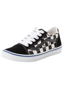 Sneaker Vans "Old Skool", M&auml;dchen, Gr. 38,5, logo check schwarz, wei&szlig;, Leder, Schuhe Sneaker, f&uuml;r Kinder und Jugendliche