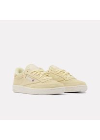Trainingsschuh Reebok CLASSIC "CLUB C 85", Damen, Gr. 36, chalk, rawgelb, simplebiege, Leder, Schuhe Trainingsschuh