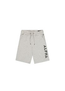 Shorts Alpha Industries "Alpha Jersey Short", Herren, Gr. L, Normalgr&ouml;&szlig;en, grau (grau heather), Obermaterial: 100% Baumwolle, Hosen Shorts