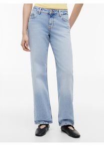 Straight-Jeans Tommy Jeans "SOPHIE LW STR BI0112", Damen, Gr. 34, L&auml;nge 32, denim light, Denim/Jeans, Obermaterial: 81% Baumwolle, 18% Lyocell, 1% Elasthan, Jeans Straight-Jeans