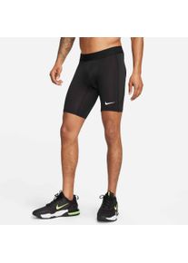 Trainingstights Nike "M NP DF LONG SHORT", Herren, Gr. XXL, N-Gr, schwarz-wei&szlig; (schwarz, wei&szlig;), Obermaterial: 90% Polyester, 10% Elasthan, Hosen Trainingstights