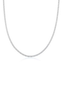 Kette ohne Anh&auml;nger Elli Premium "Halskette St&auml;bchenpanzerkette Modisch 925 Silber rhodiniert" Gr. 45, silber, Halsketten, Damen, ohne Stein, Silber 925 (Sterlingsilber), Kette ohne Anh&auml;nger