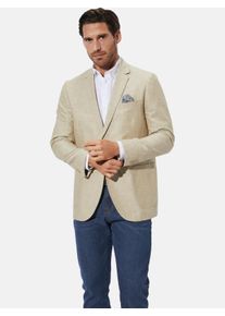 Sakko Babista "Sakko ULDERICO", Herren, Gr. 58, beige, Obermaterial: 52% Leinen LI. 48% Baumwolle CO., Sakkos Sakko