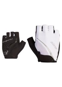 Fahrradhandschuhe Ziener "CARDA-Z", Damen, Gr. 6,5, wei&szlig;, Materialmix, Handschuhe Fahrradhandschuhe