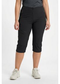 Caprihose Maier Sports "Da-Capri el. Inara slim Capri Vario", Damen, Gr. 36, N-Gr, schwarz, Obermaterial: 90% Polyamid, 10% Elasthan, Hosen Caprihose