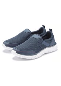 Sneaker AUTHENTIC LE JOGGER "Slipper, Halbschuhe, Freizeitschuhe, Turnschuh, Slip-On-Sneaker", Herren, Gr. 45, blau (marine), Obermaterial: 100% Textilmaterial. Decksohle: 100% Textilmaterial. Futter: 100% Textilmaterial. Laufsohle: 100% Synthetik, unifarben, Basic, Schuhe Sneaker, zum Reinschl&uuml;pfen Unisex VEGAN, Topseller