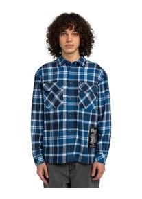 Langarmshirt Element "FFNC Checkmate", Damen, Gr. XL, fncc blaubird plaid, Obermaterial: 60% Walkfrottier, 40% Walkfrottier;, Shirts Langarmshirt