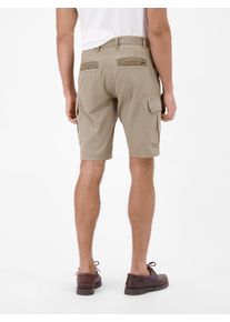 Cargobermudas Lerros, Damen, Gr. 36, N-Gr, medium kitt, Web, Obermaterial: 100% Baumwolle, unifarben, normal knielang, Hosen Cargobermudas, mit seitlichen Taschen