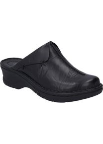 Clog Josef Seibel "Catalonia 48, schwarz", Damen, Gr. 41, schwarz, Obermaterial: 100% Rindsleder Leather cow., Schuhe Clog