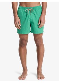 Badeshorts Quiksilver "EVERYDAY VOLLEY 15", Herren, Gr. XXL (56), N-Gr, leprechaun, Web, Polyester, kontrastfarbene Details, unifarben, Badehosen Badeshorts, sportliche Schnittform, f&uuml;r Erwachsene, schnelltrocknendes Material