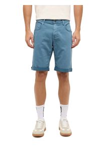 Slim-fit-Jeans Mustang "Herren Style Chicago Shorts Z", Damen, Gr. 40, 5180 hellblau, Denim/Jeans, 90% Baumwolle, 8% Polyester, 2% Elasthan, unifarben, slim fit, Jeans Slim-fit-Jeans