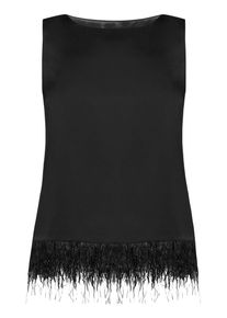 Tr&auml;gertop Vera Mont "Tr&auml;gertop mit U-Boot-Ausschnitt", Damen, Gr. 44, schwarz, Obermaterial: 100% Polyester PES., Tops Tr&auml;gertop