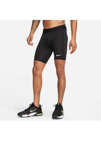 Trainingstights Nike "M NP DF LONG SHORT", Herren, Gr. XL, N-Gr, schwarz-wei&szlig; (schwarz, wei&szlig;), Obermaterial: 90% Polyester, 10% Elasthan, Hosen Trainingstights