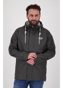 Regenjacke DEPROC Active "NEPPERMIN MEN", Damen, Gr. L (52), anthra, 100% Polyurethan, Futter: 100% Polyester, normal, mit Druckkn&ouml;pfen, Jacken Regenjacke, auch in Gro&szlig;en Gr&ouml;&szlig;en erh&auml;ltlich