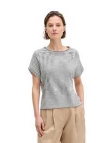 Marc O'Polo T-Shirt MARC O'POLO, Damen, Gr. XL, quiet sea, Jersey, Obermaterial: 100% Baumwolle, regular fit normal, Rundhals, Shirts T-Shirt, Gestreift, regular aus Baumwoll-Single-Jersey