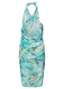 Strandrock Venice Beach, Damen, Gr. 1, t&uuml;rkis bedruckt, Chiffon, Obermaterial: 100% Polyester, bedruckt, figurumspielend knielang, R&ouml;cke Strandrock, mit Alloverprint