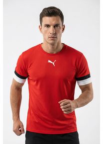 Trainingstop Puma "TEAMRISE JERSEY", Damen, Gr. S, rot (Puma rot, Puma schwarz, Puma wei&szlig;), Netz, Obermaterial: 100% Polyester, unifarben, regular fit normal, Rundhals, Tops Trainingstop, sportlicher Stil, f&uuml;r Fu&szlig;ball und sportliche Aktivit&auml;ten