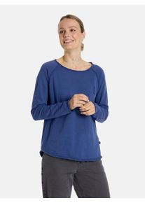 LIEBLINGSST&Uuml;CK Langarmshirt LIEBLINGSST&Uuml;CK "Cathrina", Damen, Gr. XS, jeans, Jersey, Obermaterial: 100% Baumwolle, clean, unifarben, normal, Rundhals, Raglan&auml;rmel Rollsaum, Shirts Langarmshirt, aus reiner Baumwolle