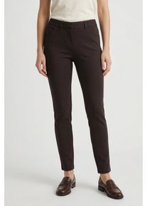 Jerseyhose KjBRAND "Jenny", Damen, Gr. 25, K-Gr, schwarz, Web, Obermaterial: 50% Polyester, 45% Viskose, 5% Elasthan, figurbetont kn&ouml;chellang, Hosen Jerseyhose